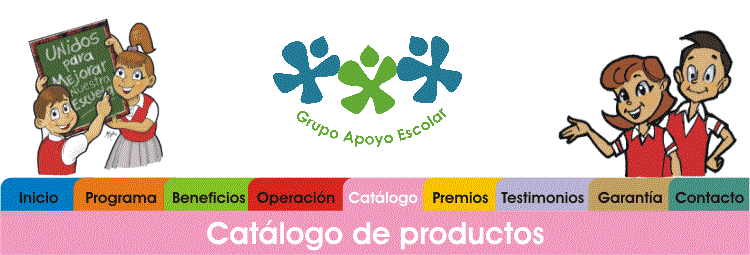 Programa de Ayuda Escolar - Productos del Catalogo